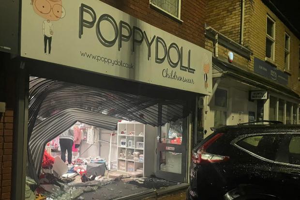 Poppydoll in Wall Heath hit which has been hit by ram raiders