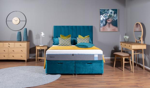 Stourbridge News: Cousins Bespoke bed with Tempur mattress