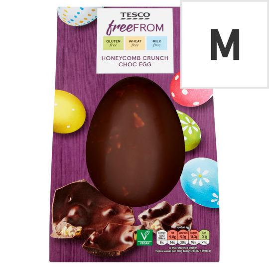 Stourbridge News: Tesco Free From Honeycomb Crunch Chocolate Egg 180G. Credit: Tesco