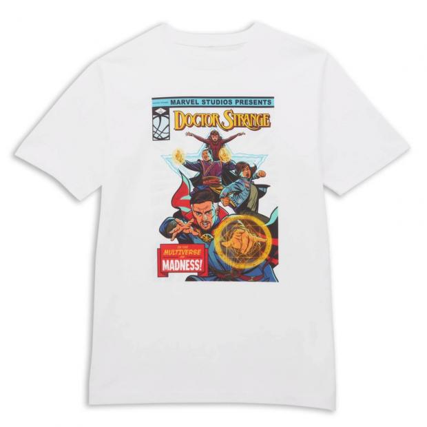 Stourbridge News: Marvel Dr Strange Star Comic Oversized Heavyweight T-Shirt (Zavvi)