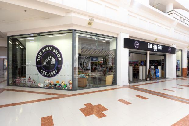 Stourbridge News: The new HMV shop on the upper mall near to Next at Merry Hill
