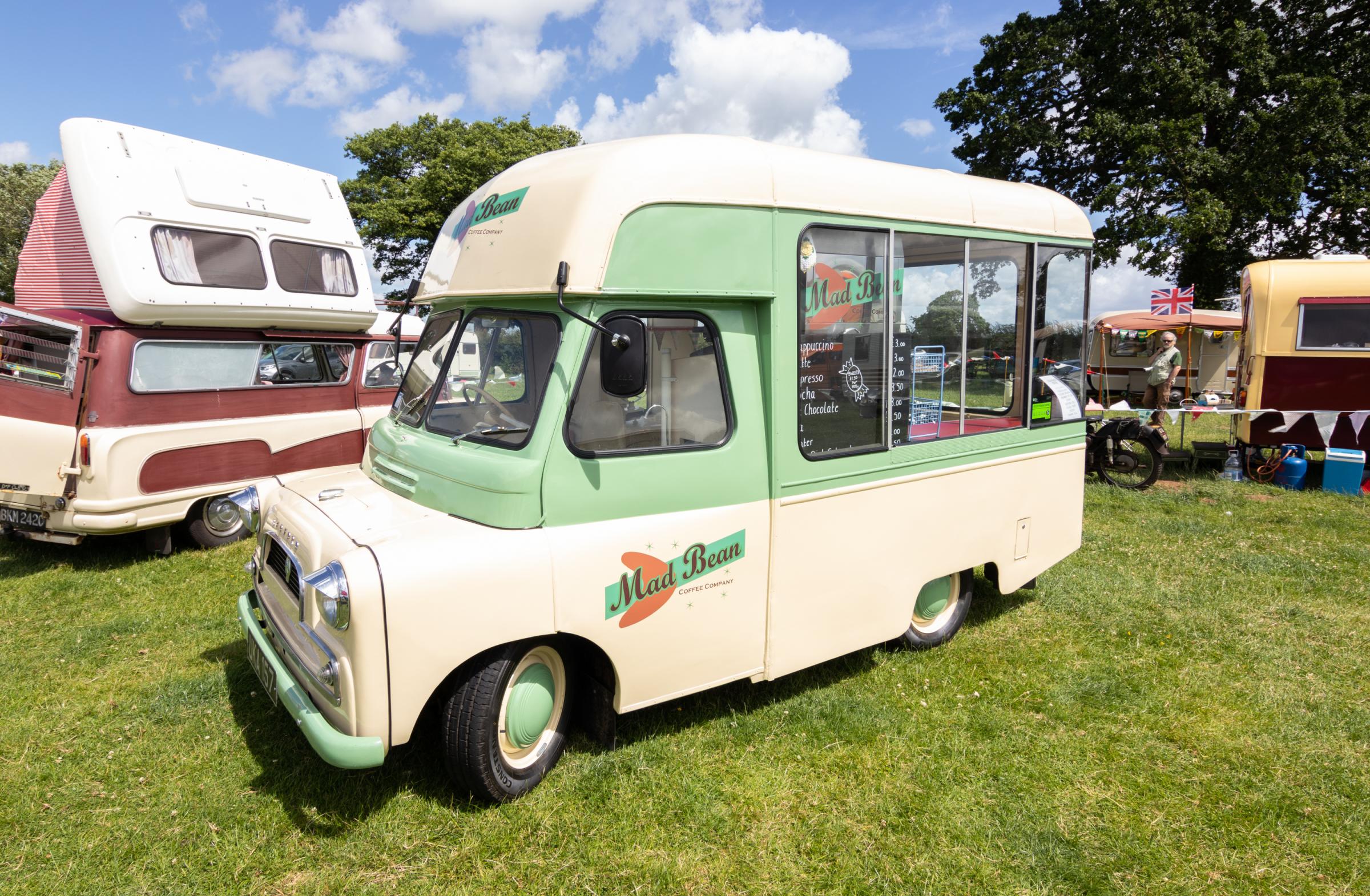 A Bedford van, made into a mobile coffee shop, pictured at the Bromyard Gala 2022. Picture: Sofie Smith