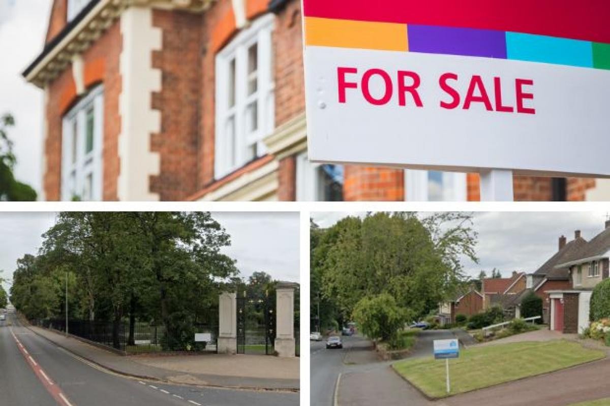 For sale pic - Getty Images. Google Street View images show Norton Road and Pedmore Lane