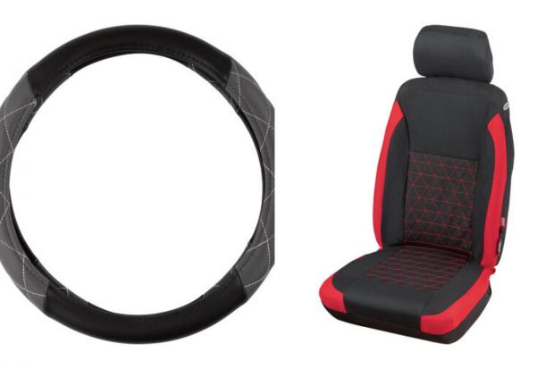 Stourbridge News: Steering Wheel Cover and Car Seat Cover (Lidl/Canva)