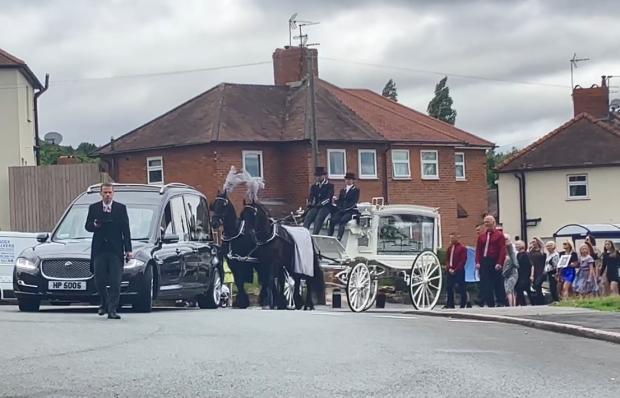 Stourbridge News: People lined the streets as the funeral procession made its way to the crematorium