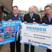 L/r Cllr Nicola Richards, Mike Wood MP, Paul Brothwood and Gavin Williamson MP.Picture Paul Brothwood.
