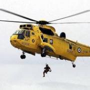 An RAF rescue helicopter like this one was used to rescue a Kingswinford woman and her dog from arctic conditions in Wales (picture from MOD)