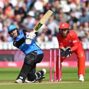 Worcestershire Rapid's Ross Whiteley is bowled out by Lancashire Lightning's Matthew Parkinson during the Vitality T20 Blast Semi Final match on Finals Day at Edgbaston, Birmingham..