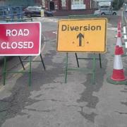 A road closure was put in place off the ring road earlier