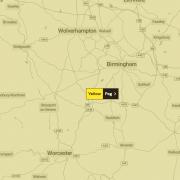 A yellow weather warning has been issued for the Black Country.