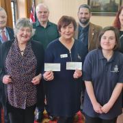 Cllr Anne Millward presented cheques totalling nearly £36,000 to her two chosen charities - Black Country Mental Health and the Duke of Edinburgh's Award.