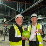 Scott Jones of Hollywood Bowl Group and Merry Hill centre manager Jonathan Poole