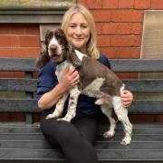 Stourbridge MP Suzanne Webb and her dog Sid