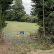 Land off Pedmore Hall Lane which has been sold at auction
