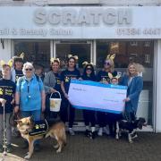 The fundraisers from Scratch Nail and Beauty Salon after their charity walk