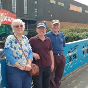 Borough artist Steve Field, Rosanne Adams formerly of Transition Stourbridge, blacksmiths Bob Fox-Colley and Andy Colley