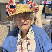 Freda Chatfield celebrating her 103rd birthday