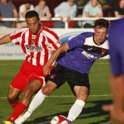 Harriers earn narrow cup victory over Stourbridge. Photo by Andrew Roper