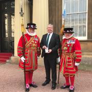 Dr David Hegarty MBE at Buckingham Palace