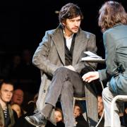 'Skyfall' star Ben Whishaw (left) and 'Game of Thrones' star Michelle Fairley (right) head up a truly electric and immersive Julius Caesar at director Nicholas Hytner's Bridge Theatre, London.