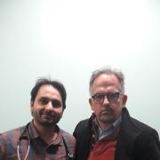 Dr David Nicholl, right, with Dr Syed Kazmi