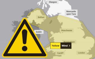 A yellow weather warning has been issued by the Met Office for today (April 15)