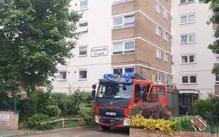 Fire breaks out at block of flats in Stourbridge