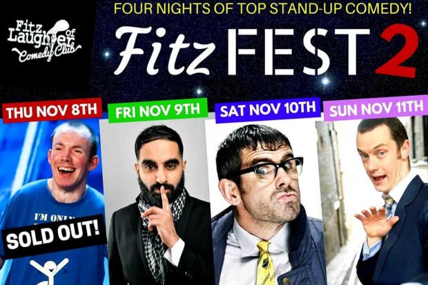 Four nights of top stand-up comedy is coming to Stourbridge in November as part of Fitz Fest 2.